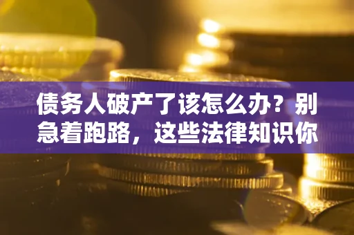 济南债务人破产了该怎么办？别急着跑路，这些法律知识你必须懂